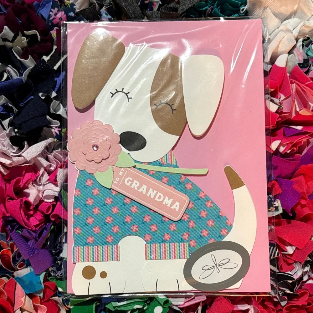 🆕American Greetings-Papersong 3D Puppy “Grandma” Mother’sDay Card